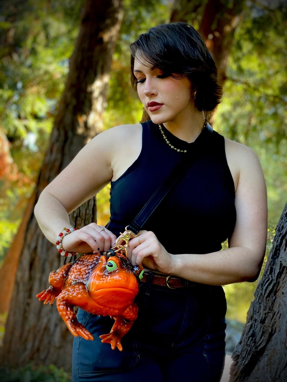 NWOT Orange Windy Willow Toad Purse - Picture 2 of 2